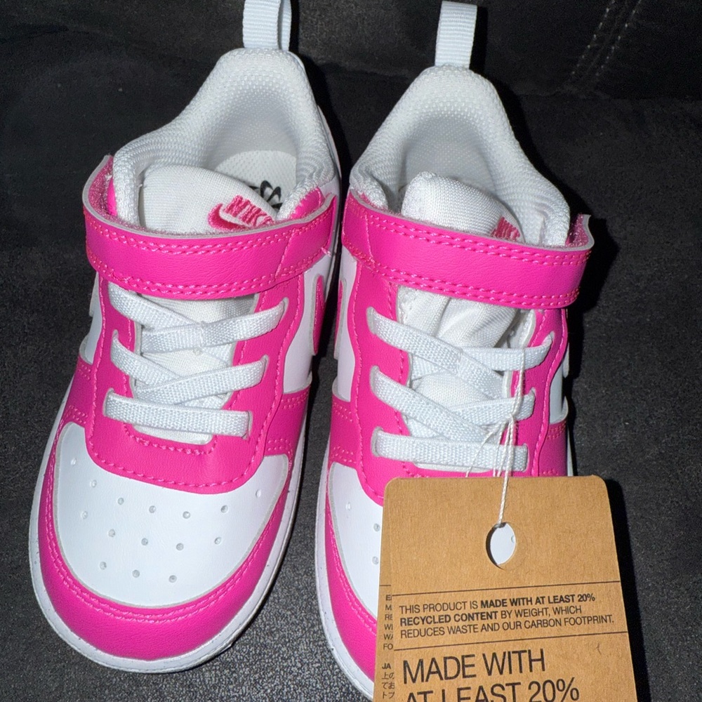 Nike Kids' Pink and White Sneakers